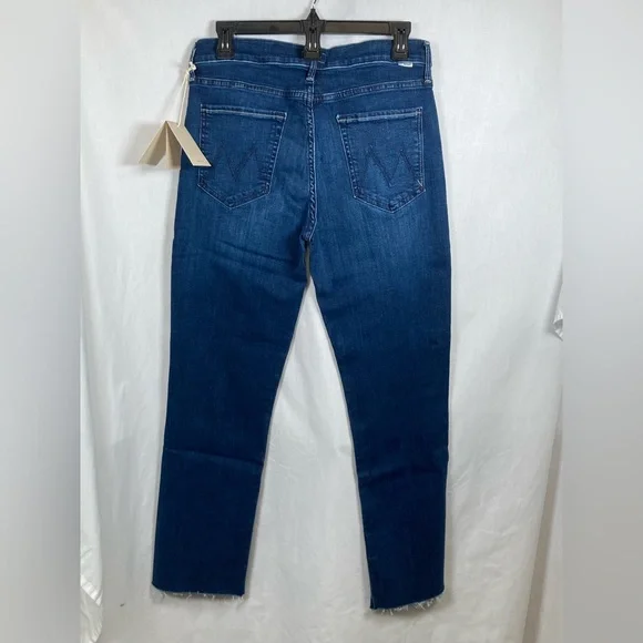 NWT MOTHER The Mid Rise Dazzler Ankle Fray Jeans Fancy Meeting You Here Wash 31 - Picture 9 of 15